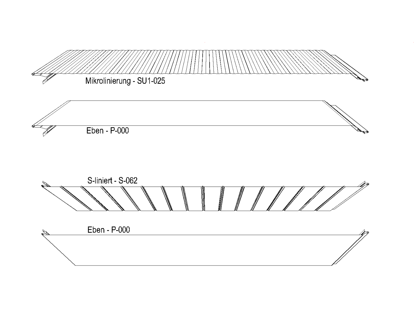 Deckschalenvarianten Superwall HF