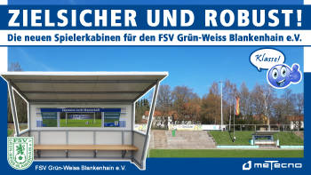 Spielerkabinen für den FSV Grün-Weiss Blankenhain